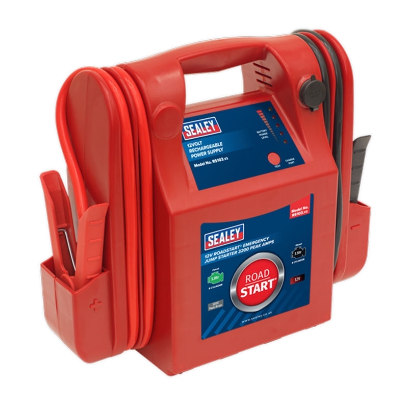 Sealey RoadStart Emergency Jump Starter 12V 3200 Peak Amps