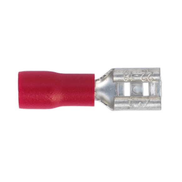 Sealey RT20 Push-On Terminal 4.8mm Female Red Pack of 100