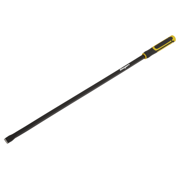 Sealey S01191 Pry Bar 900mm Straight Heavy-Duty with Hammer Cap