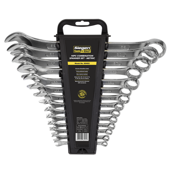 Sealey S0402 Combination Spanner Set 14pc Metric