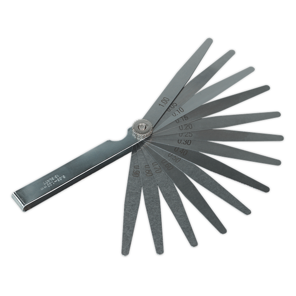 Sealey S0517 Feeler Gauge 13 Blade - Metric