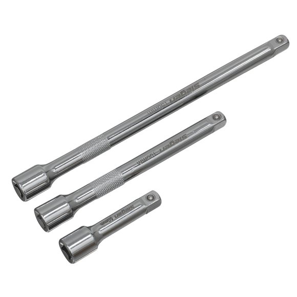 Sealey S0718 Extension Bar Set 3pc 1/4