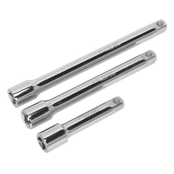 Sealey S0719 Extension Bar Set 3pc 3/8