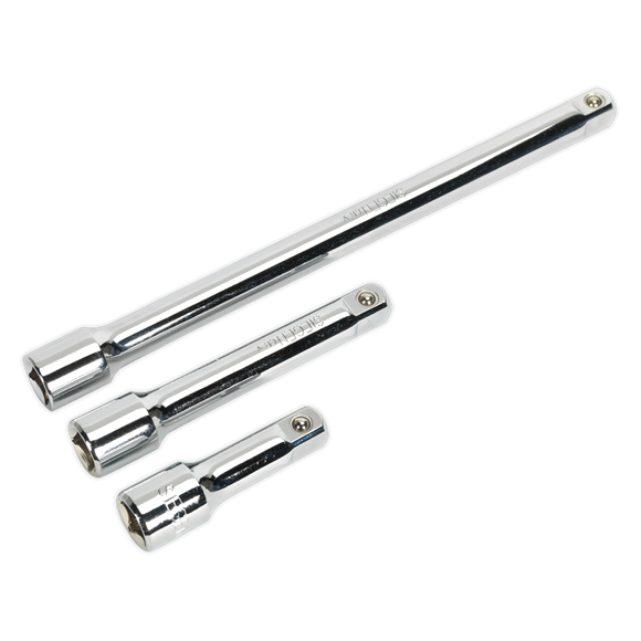 Sealey S0720 Extension Bar Set 3pc 1/2