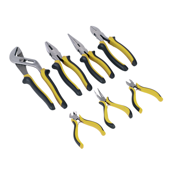 Sealey S0757 Comfort Grip Pliers Set 7pc