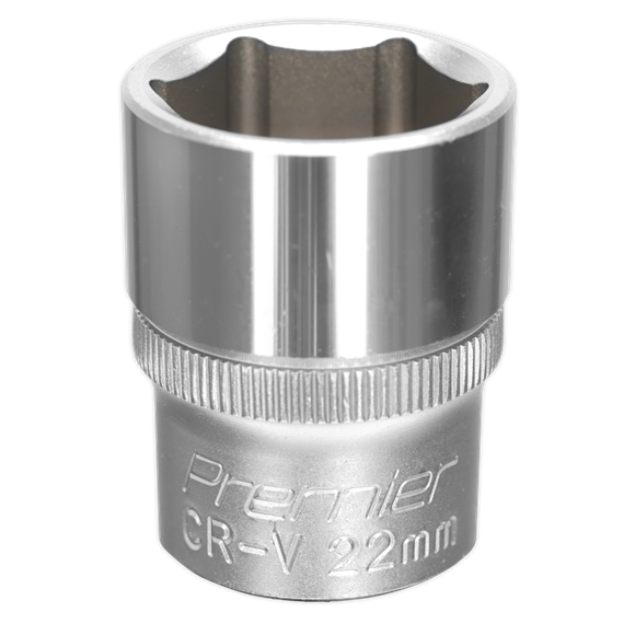 Sealey S1222 WallDrive® Socket 22mm 1/2
