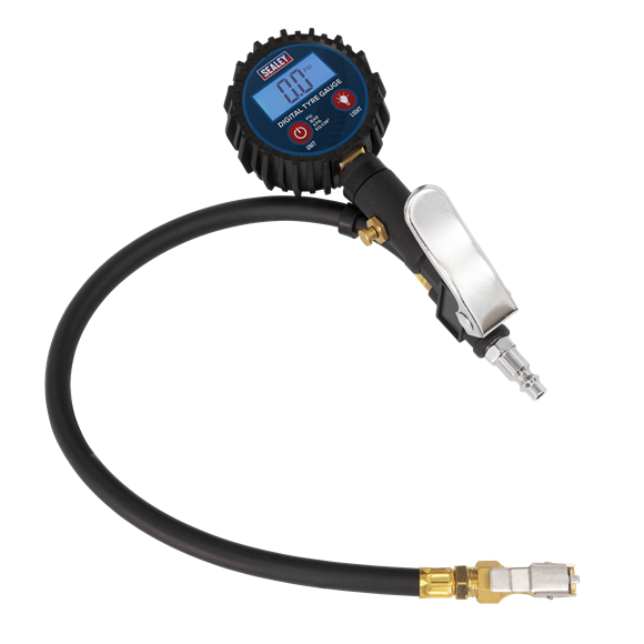 Sealey SA400 Digital Tyre Inflator with Clip-On Connector