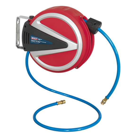 Sealey SA811 Retractable Air Hose Reel 6.5m Ø6.5mm ID - PU Hose