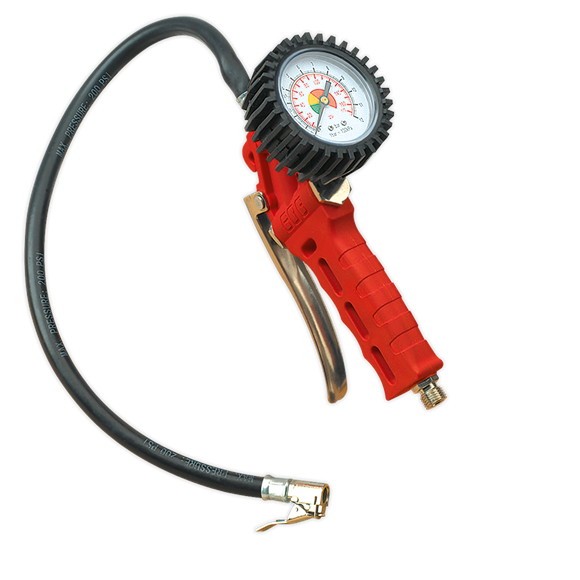 Sealey SA924 Tyre Inflator with Clip-On Connector