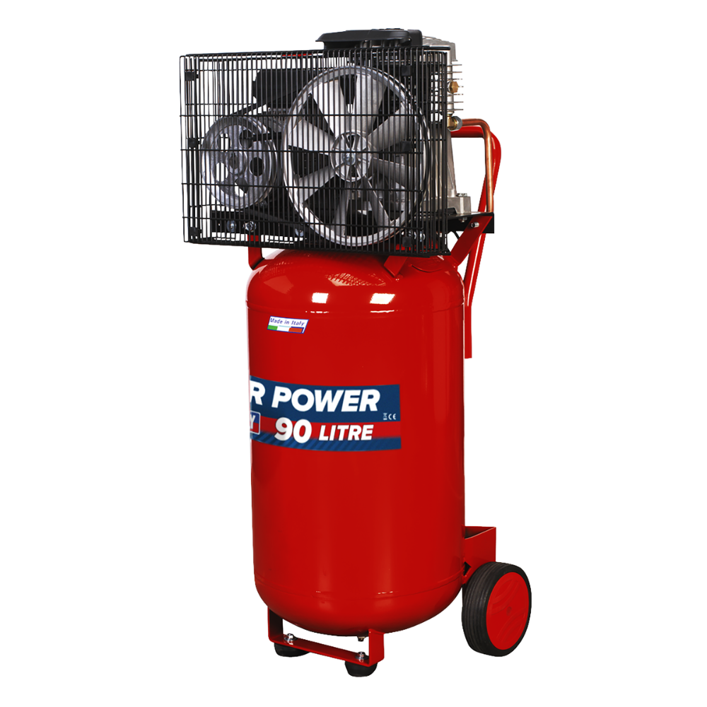Sealey SAC1903B Compressor 90L Vertical Belt Drive 3hp