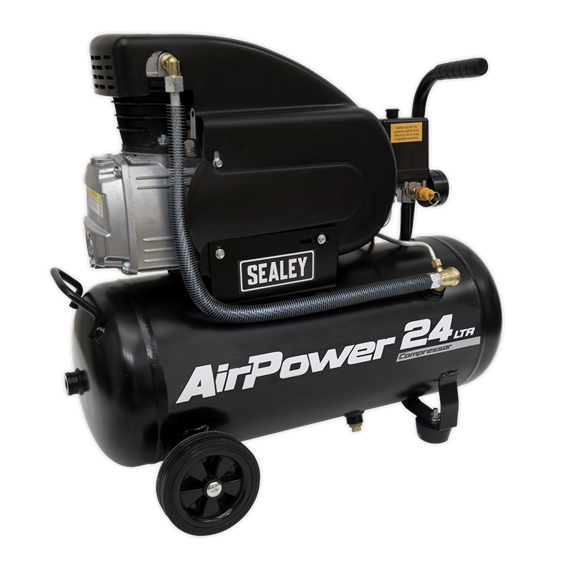 Sealey SAC2420A Air Compressor 24L Direct Drive 2hp