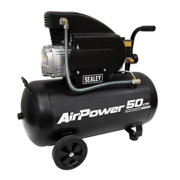 Sealey SAC5020A Air Compressor 50L Direct Drive 2hp