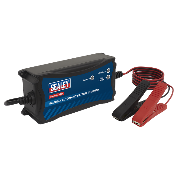 Sealey SBC4 Battery Charger 12V 4A Fully Automatic