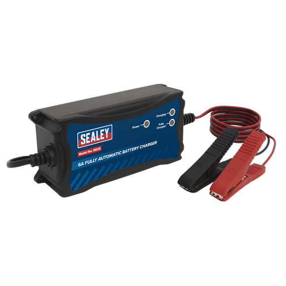 Sealey SBC6 Battery Charger 12V 6A Fully Automatic