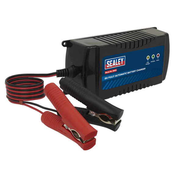 Sealey SBC8 Battery Charger 12V 8A Fully Automatic