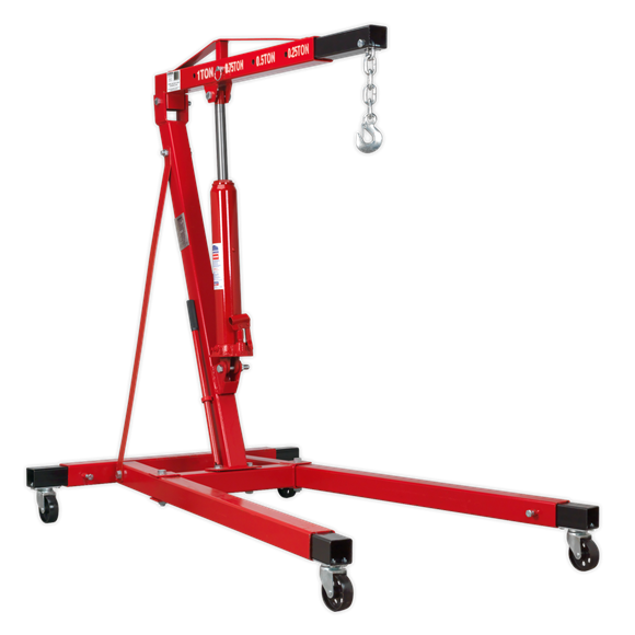 Sealey SC10LR Engine Crane 1tonne Long Reach Extendable Legs