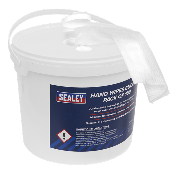 Sealey SCW3 Hand Wipes Bucket - Pack of 150