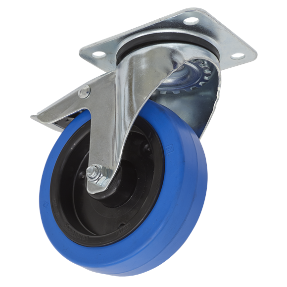 Sealey SCW3125SPL Castor Wheel Swivel Plate with Total Lock Ø125mm