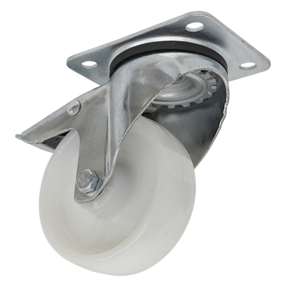 Sealey SCW4100SPL Castor Wheel Swivel Plate with Total Lock Ø100mm
