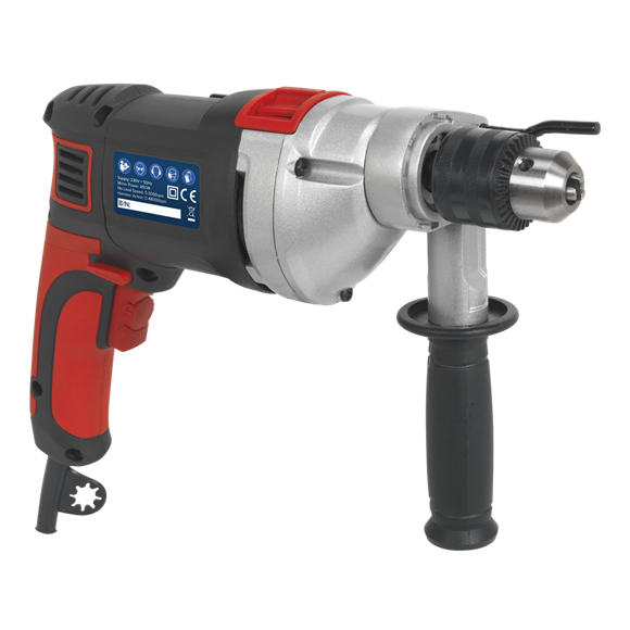 Sealey SD800 Hammer Drill Ø13mm Variable Speed with Reverse 850W/230V