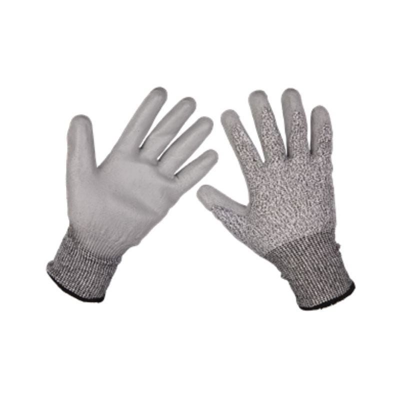 Sealey 9139XL Anti-Cut PU Gloves (Cut Level C - X-Large) - Pair