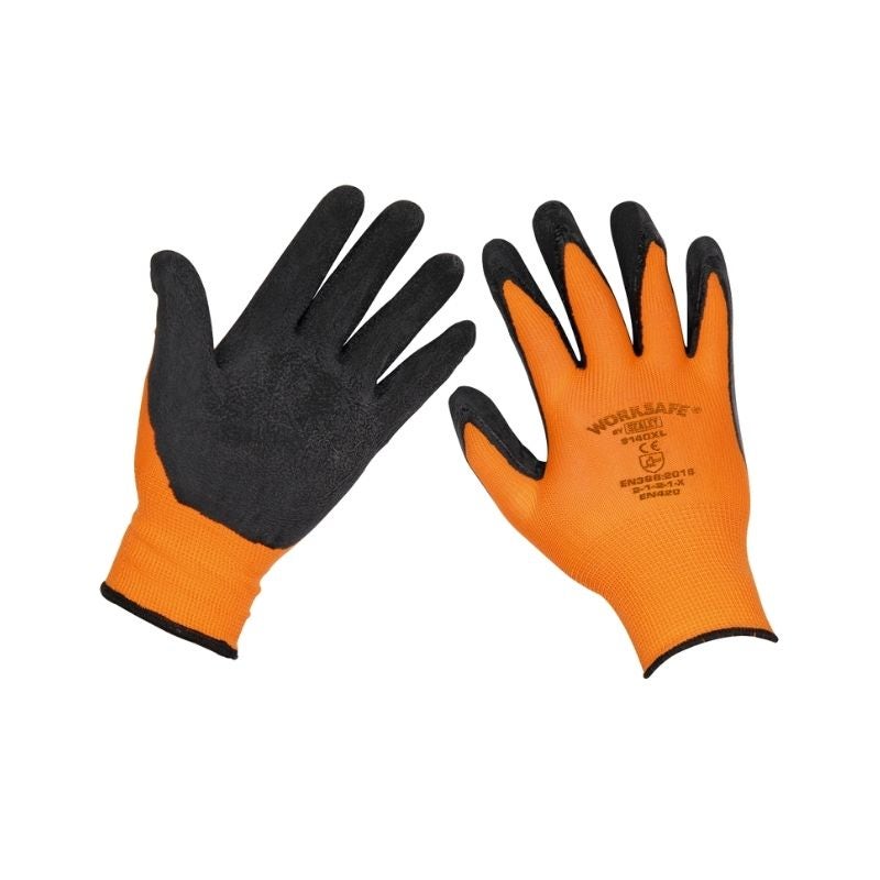 Sealey 9140L Foam Latex Gloves (Large) - Pair