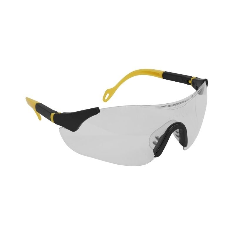 Sealey 9208 Sports Style Clear Safety Glasses with Adjustable Arms