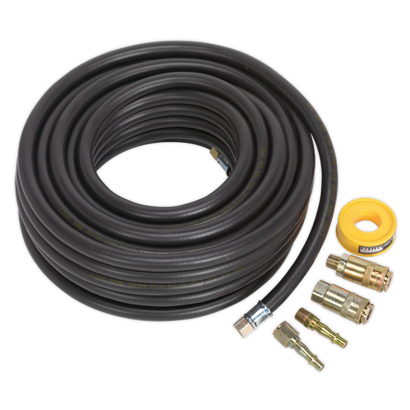 Sealey AHK01 Air Hose Kit 15m x Ø8mm with Connectors