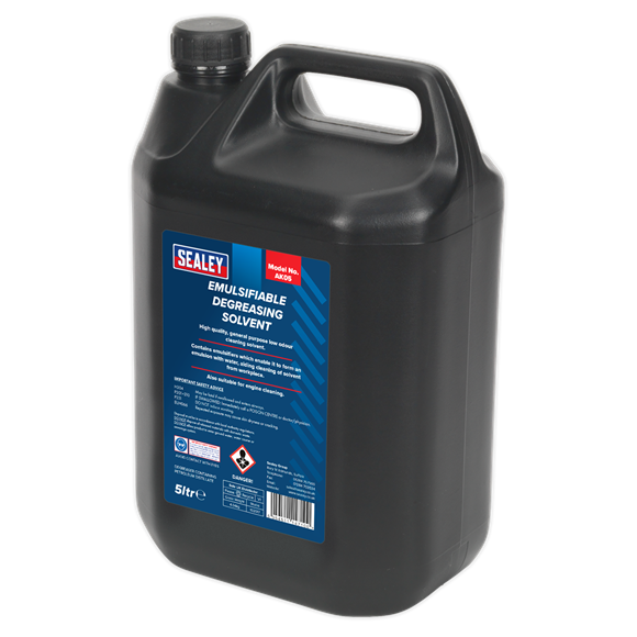 Sealey AK05 Degreasing Solvent Emulsifiable 5L