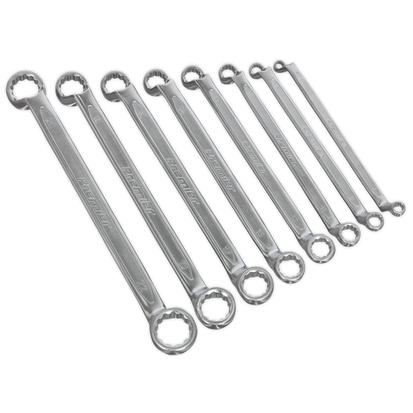 Sealey AK63257 Offset Double End Ring Spanner Set 8pc Metric