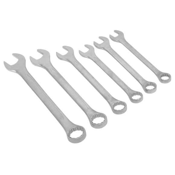 Sealey AK63259 Combination Spanner Set 6pc Jumbo Metric