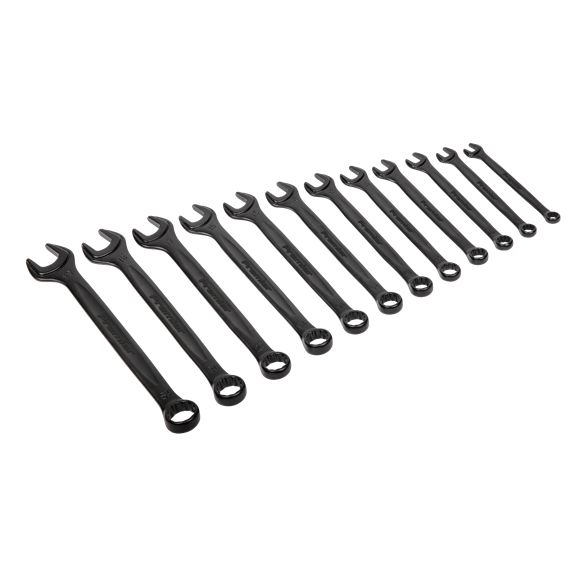 Sealey AK63263B Combination Spanner Set 12pc Metric - Black Series