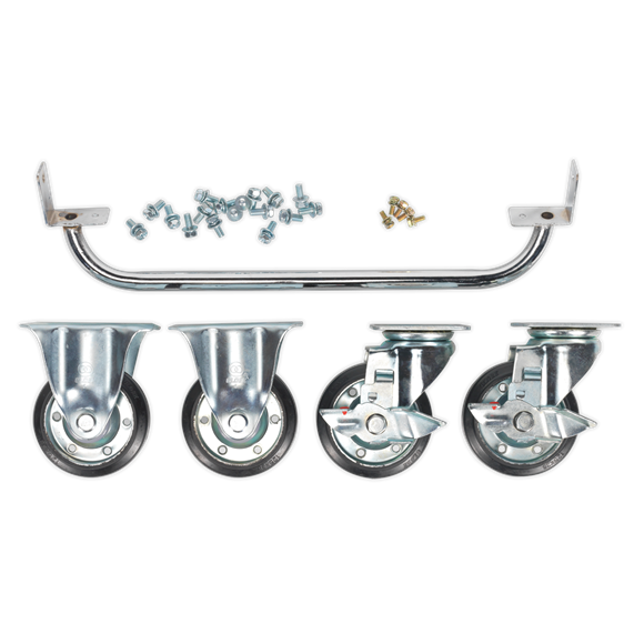 Sealey API565KIT Industrial Handle & Wheel Kit for 565mm Cabinets