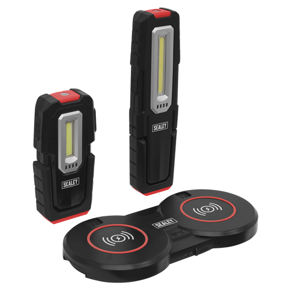 Sealey LEDWCBCOMBO4 Inspection Lights 3W & 5W & Double Wireless Charging Base
