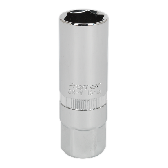Sealey S38SP10 Spark Plug Socket 16mm 3/8