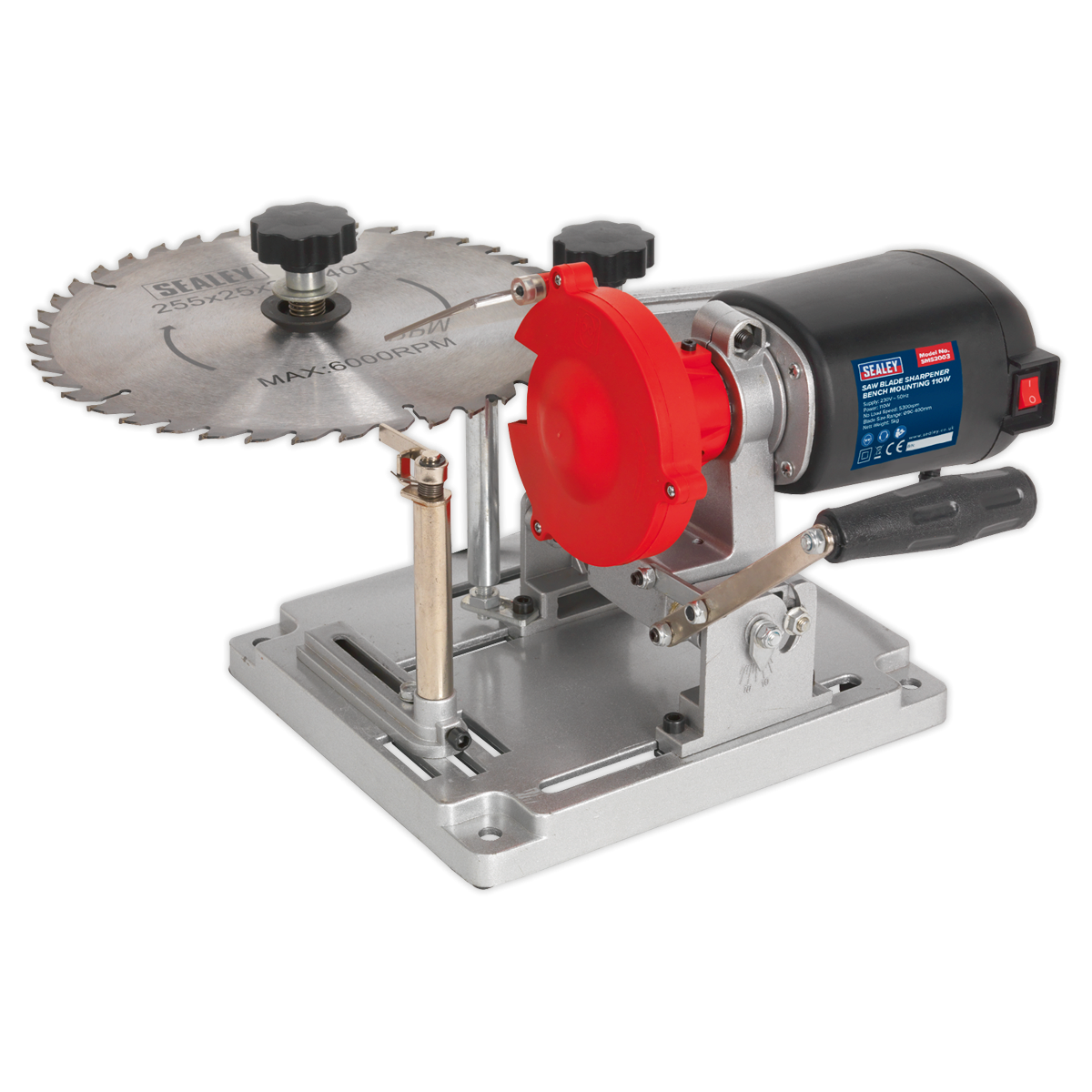 Sealey SMS2003 Saw Blade Sharpener - Bench Mounting 110W