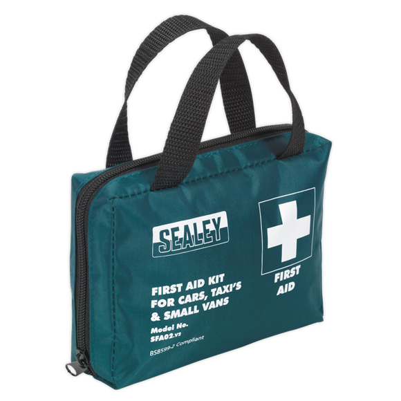 Sealey SFA02 First Aid Kit Medium for Cars, Taxi's & Small Vans - BS 8599-2 Compliant