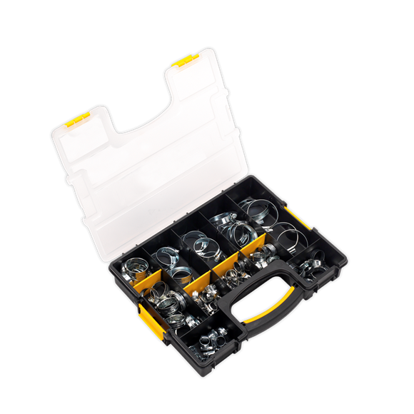 Sealey SHC85AC Hose Clip Assortment 85pc Ø8-57mm