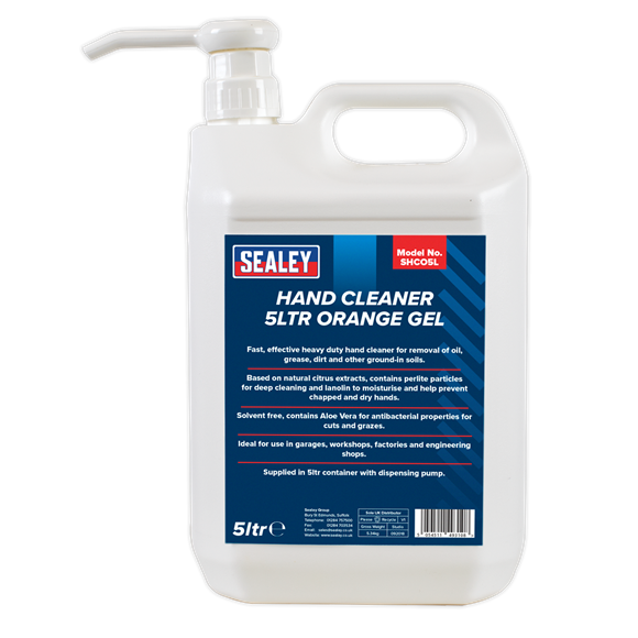 Sealey SHCO5L Hand Cleaner 5L Orange Gel