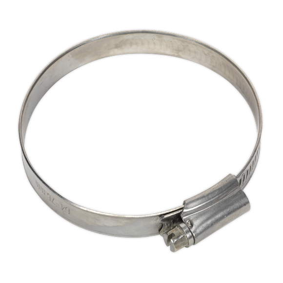 Sealey SHCSS3 Hose Clip Stainless Steel Ø64-76mm Pack of 10