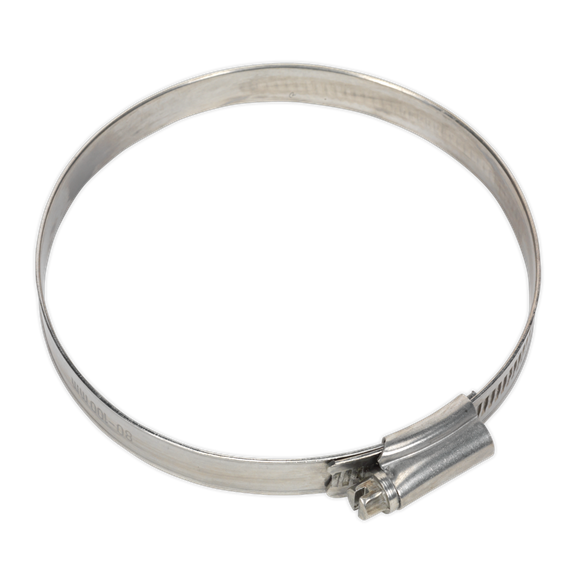 Sealey SHCSS4 Hose Clip Stainless Steel Ø80-100mm Pack of 5