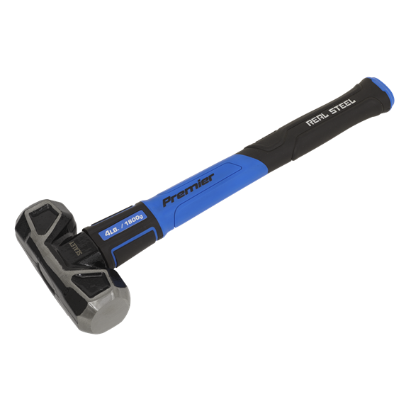 Sealey SLHG04 Sledge Hammer with Fibreglass Shaft 4lb Short Handle