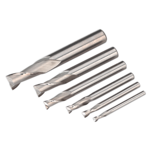 Sealey SM2503EMSET HSS End Mill Set MT2 Ø3-10mm