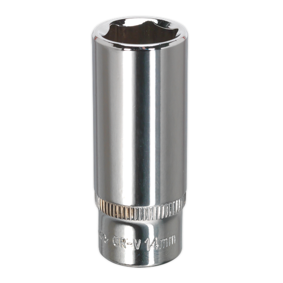 Sealey SP1414D WallDrive® Socket 14mm Deep 1/4