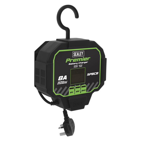 Sealey SPBC8 Battery Charger 8A Fully Automatic