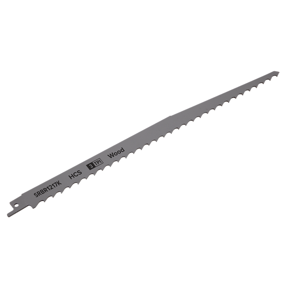 Sealey SRBR1217K Reciprocating Saw Blade Pruning & Coarse Wood 300mm 3tpi - Pack of 5