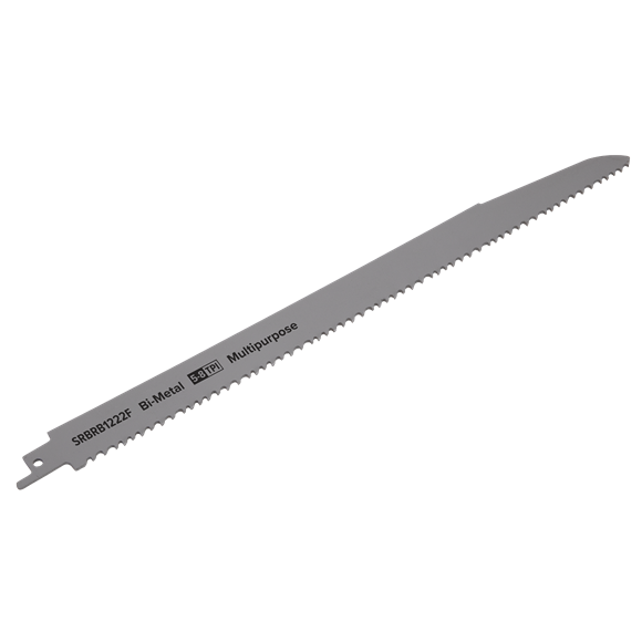 Sealey SRBRB1222F Reciprocating Saw Blade Multipurpose 300mm 5-8tpi - Pack of 5