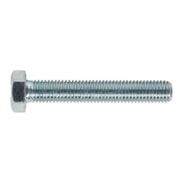 Sealey SS1275 HT Setscrew M12 x 75mm 8.8 Zinc Pack of 10