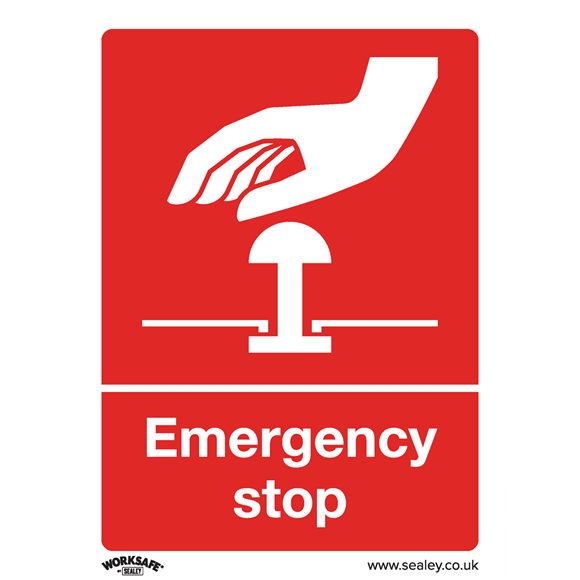 Sealey SS36P1 Safe Conditions Safety Sign - Fire Exit (Down Right) - Rigid Plastic
