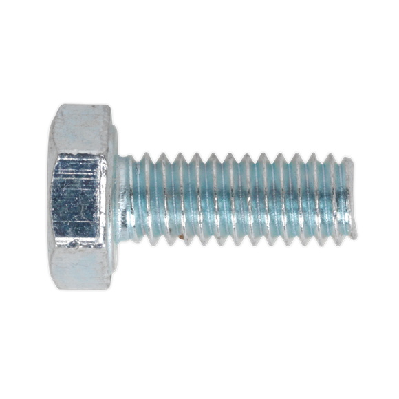 Sealey SS416 HT Setscrew M4 x 16mm 8.8 Zinc DIN 933 - Pack of 50